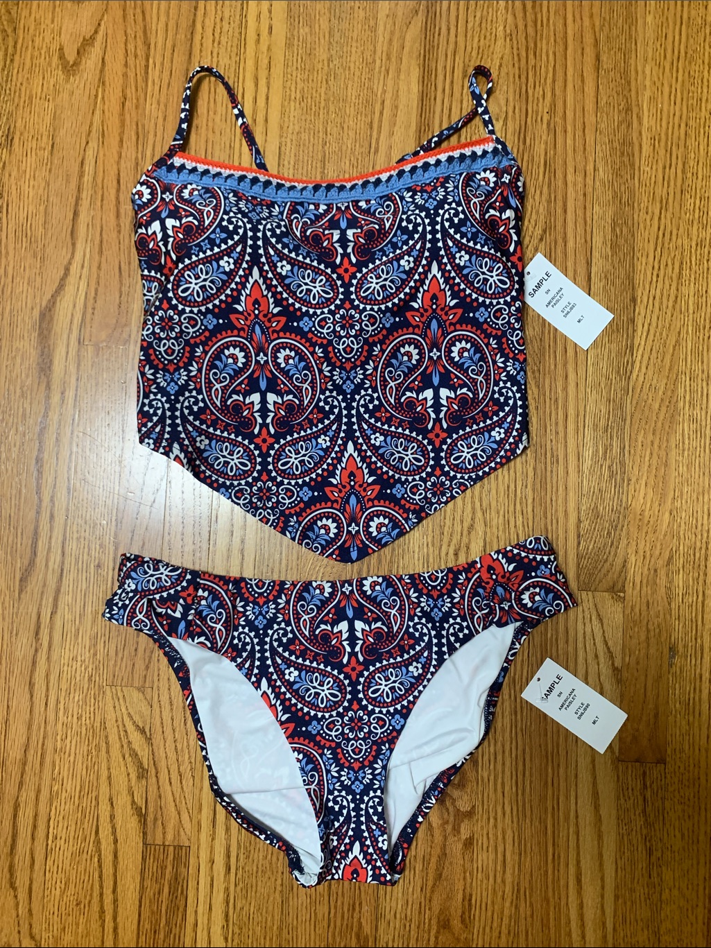 Sunshine 79 Swimsuit - 4th Of July Midkini Bikini Set, Red White And Blue